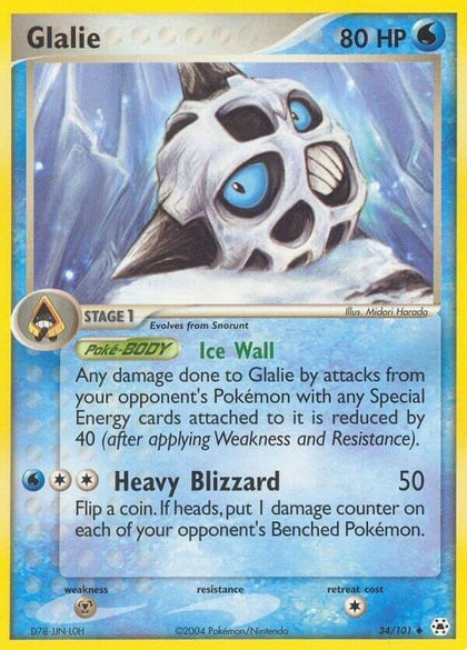 Glalie, Hidden Legends 34/101