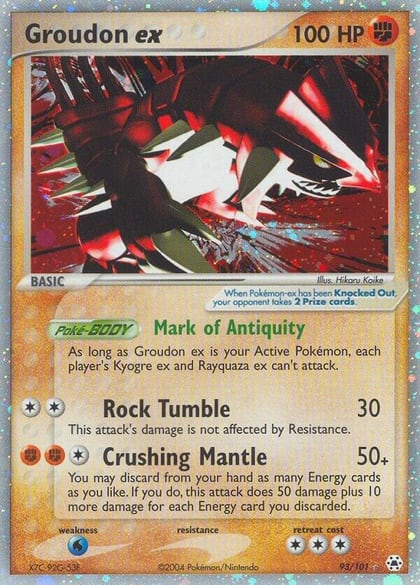 Groudon ex, Hidden Legends 93/101