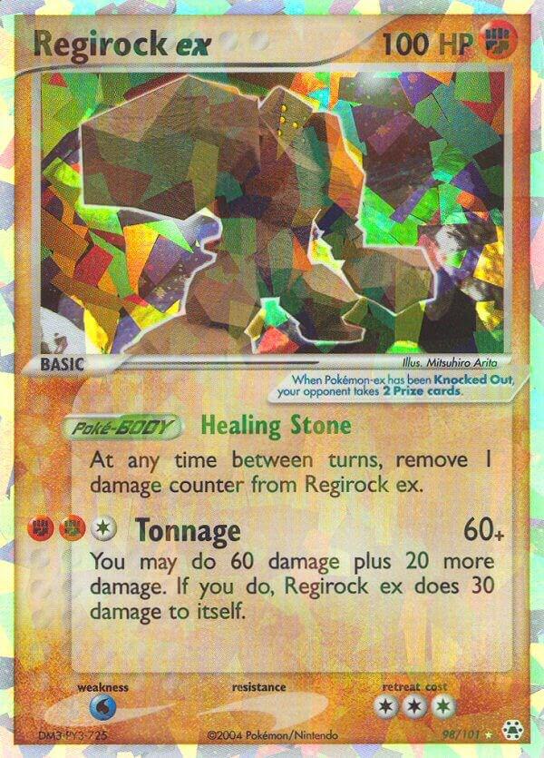 Regirock ex, Hidden Legends 98/101
