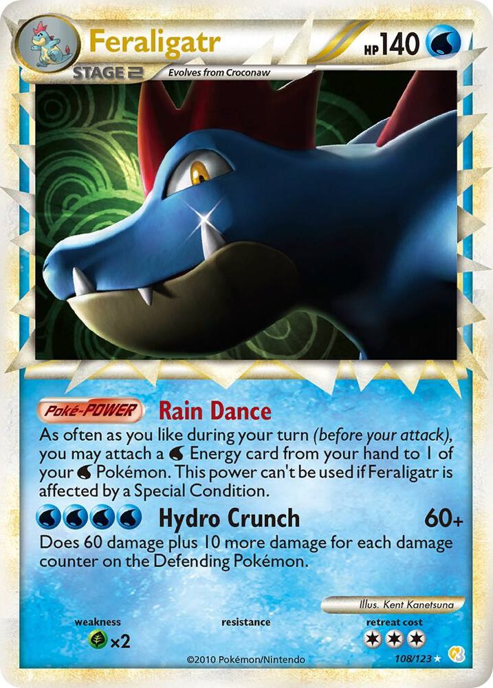 Feraligatr (Prime), HeartGold SoulSilver 108/123