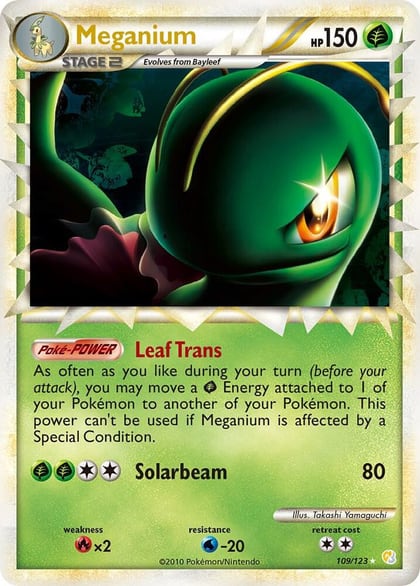 Meganium (Prime), HeartGold SoulSilver 109/123