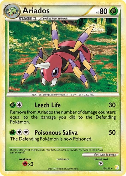 Ariados, HeartGold SoulSilver 15/123