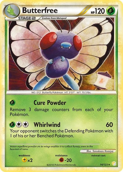Butterfree, HeartGold SoulSilver 16/123