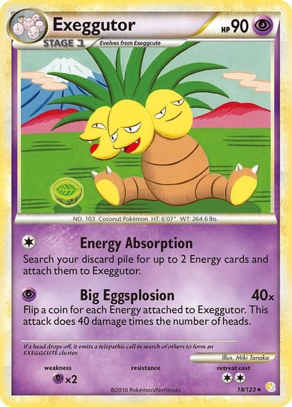 Exeggutor, HeartGold SoulSilver 18/123