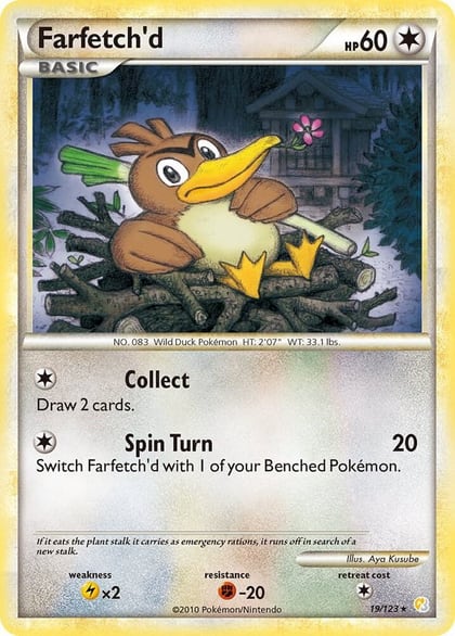 Farfetch'd, HeartGold SoulSilver 19/123