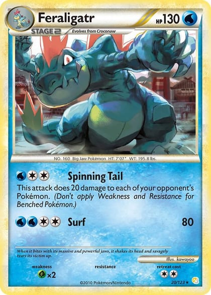 Feraligatr, HeartGold SoulSilver 20/123