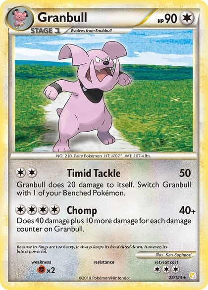 Granbull, HeartGold SoulSilver 22/123