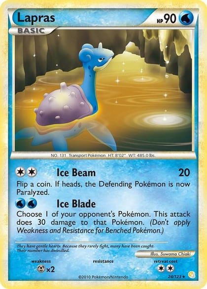 Lapras, HeartGold SoulSilver 24/123