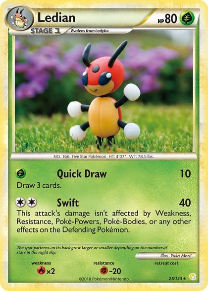 Ledian, HeartGold SoulSilver 25/123