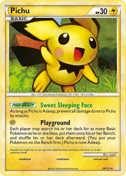 Pichu, HeartGold SoulSilver 28/123