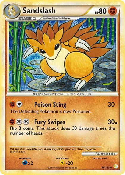 Sandslash, HeartGold SoulSilver 29/123