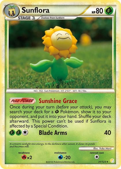 Sunflora, HeartGold SoulSilver 31/123