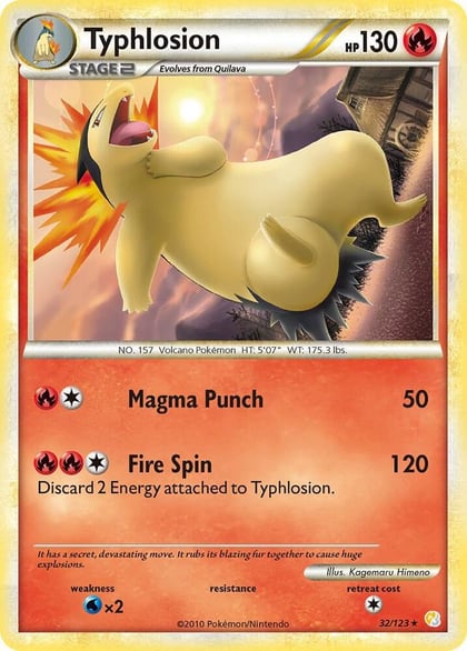 Typhlosion, HeartGold SoulSilver 32/123