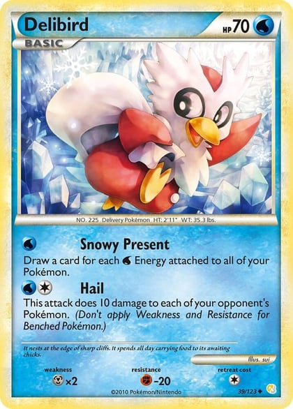 Delibird, HeartGold SoulSilver 39/123