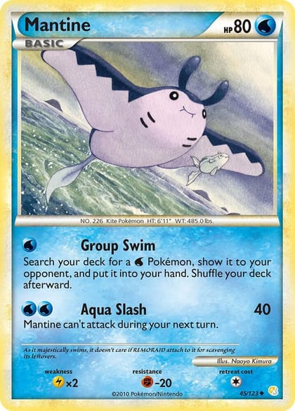 Mantine, HeartGold SoulSilver 45/123