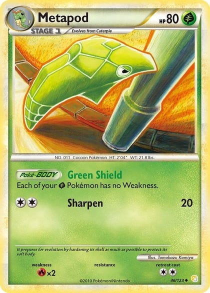 Metapod, HeartGold SoulSilver 46/123