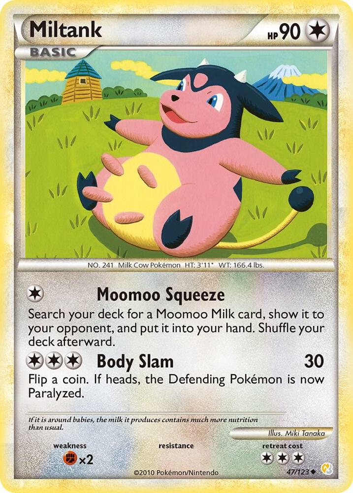 Miltank, HeartGold SoulSilver 47/123