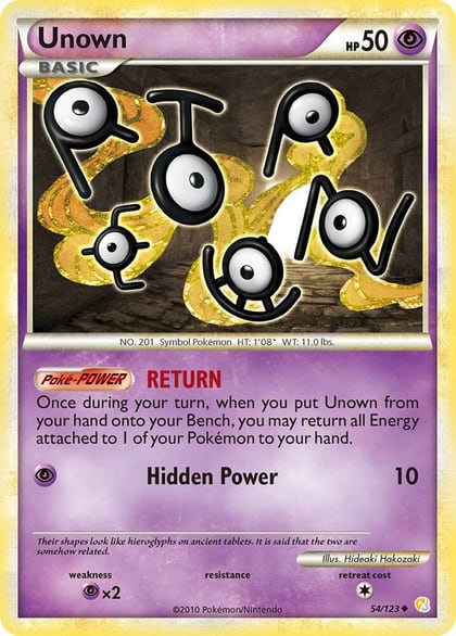 Unown (54), HeartGold SoulSilver 54/123