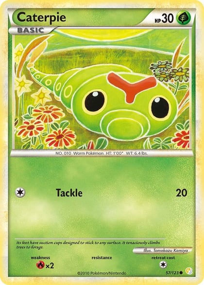 Caterpie, HeartGold SoulSilver 57/123