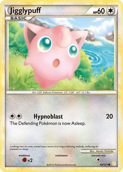 Jigglypuff, HeartGold SoulSilver 68/123