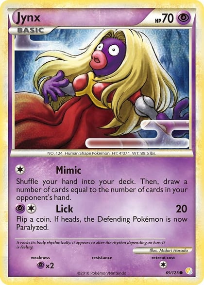 Jynx, HeartGold SoulSilver 69/123