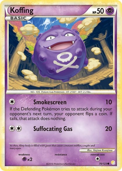 Koffing, HeartGold SoulSilver 70/123