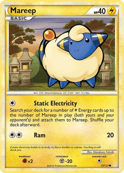 Mareep, HeartGold SoulSilver 73/123