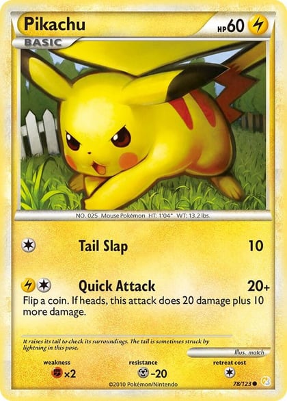 Pikachu, HeartGold SoulSilver 78/123