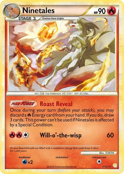 Ninetales, HeartGold SoulSilver 7/123