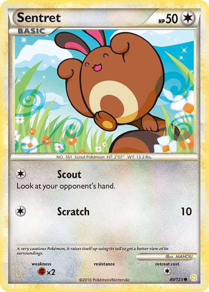 Sentret, HeartGold SoulSilver 80/123
