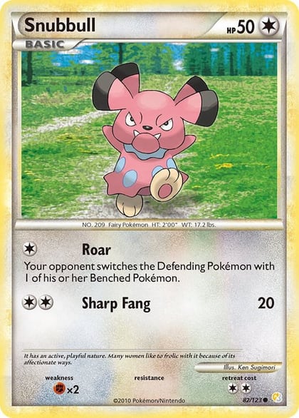 Snubbull, HeartGold SoulSilver 82/123