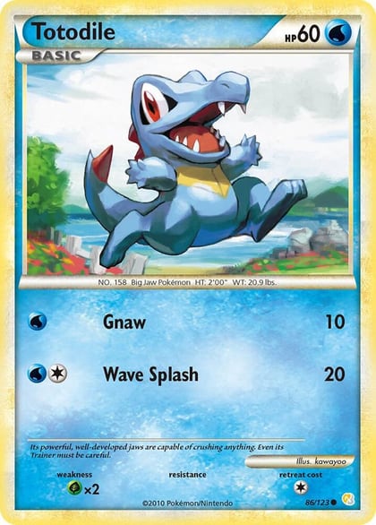 Totodile, HeartGold SoulSilver 86/123