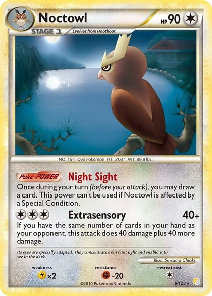 Noctowl, HeartGold SoulSilver 8/123