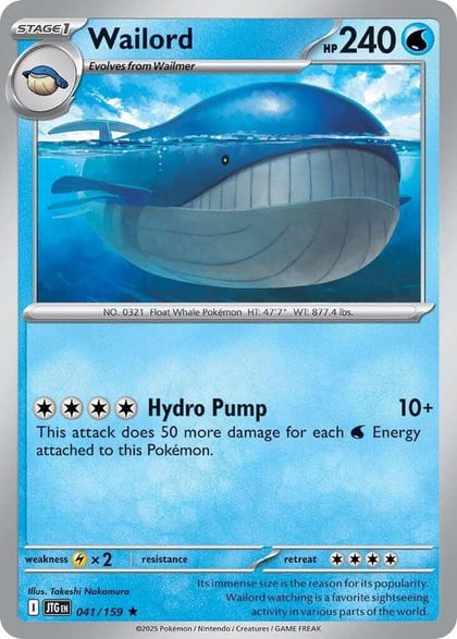Wailord - 041/159, SV09: Journey Together 041/159