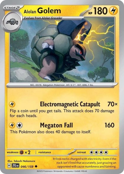 Alolan Golem, SV09: Journey Together 046/159