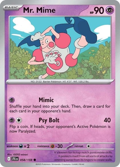Mr. Mime, SV09: Journey Together 058/159