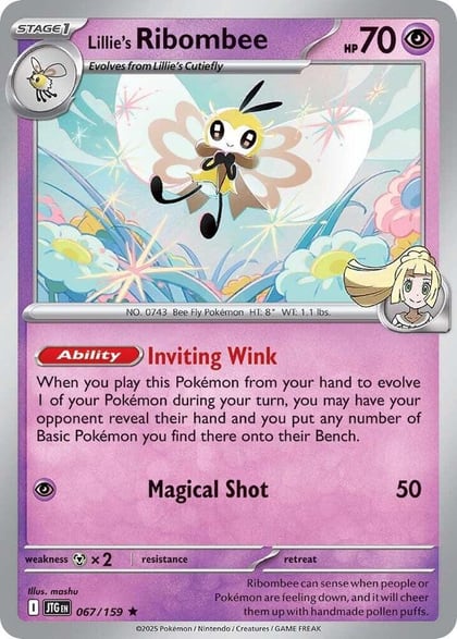Lillie's Ribombee - 067/159, SV09: Journey Together 067/159