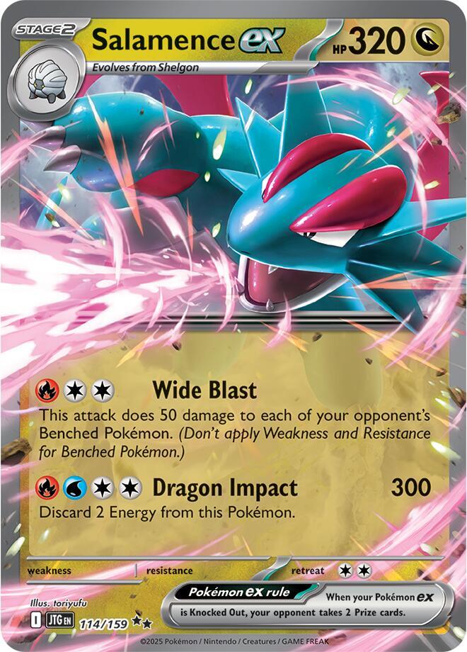 Salamence ex - 114/159, SV09: Journey Together 114/159