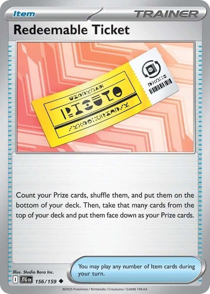 Redeemable Ticket, SV09: Journey Together 156/159