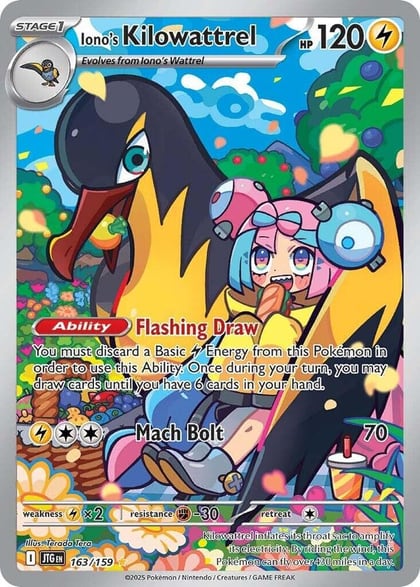 Iono's Kilowattrel - 163/159, SV09: Journey Together 163/159