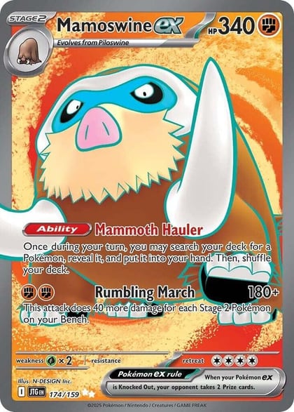 Mamoswine ex - 174/159, SV09: Journey Together 174/159