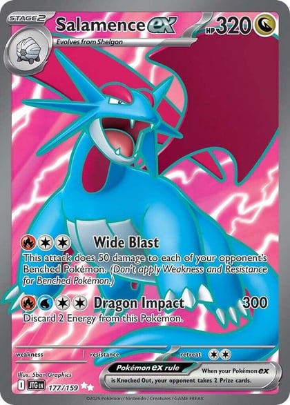 Salamence ex - 177/159, SV09: Journey Together 177/159