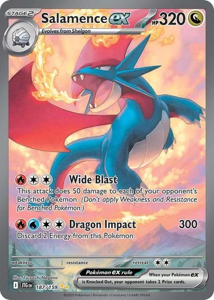 Salamence ex - 187/159, SV09: Journey Together 187/159