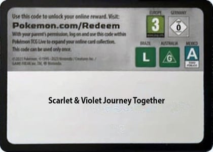 Code Card - Journey Together Booster Pack, SV09: Journey Together P625974