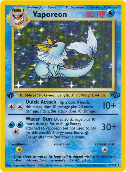 Vaporeon (12), Jungle 12/64