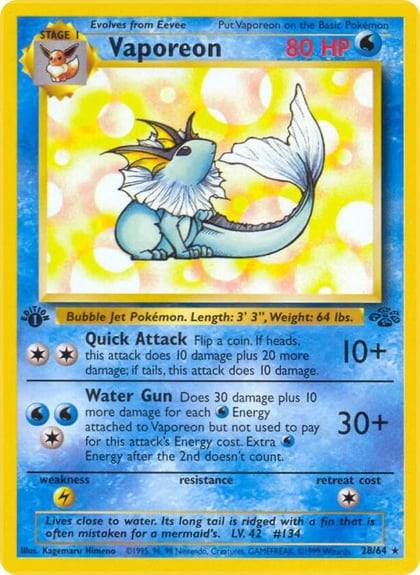 Vaporeon (28), Jungle 28/64