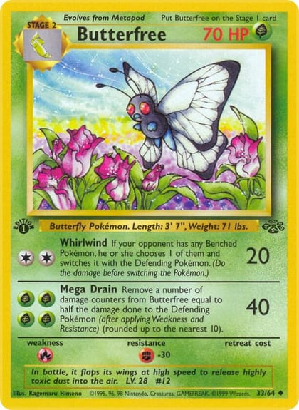 Butterfree, Jungle 33/64