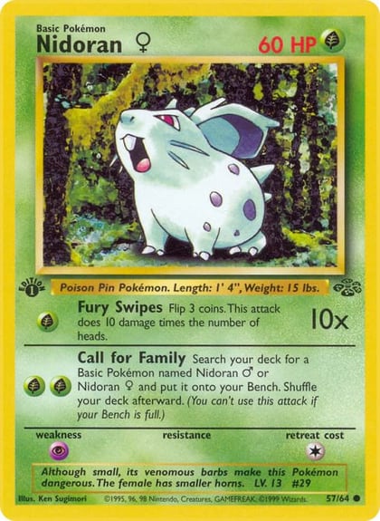 Nidoran F, Jungle 57/64