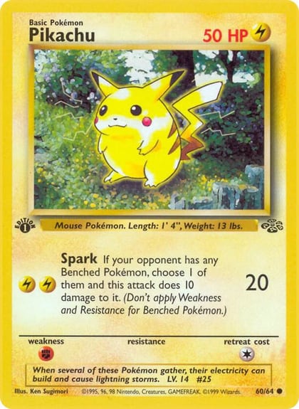 Pikachu, Jungle 60/64