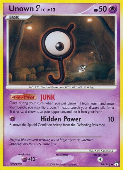 Unown (J), Legends Awakened 76/146